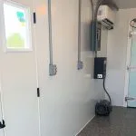 Electrical, Plumbing, and AC for poultry processing container